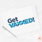 Sticker Rectangulaire obtenir un aimant vacciné (Enveloppe)