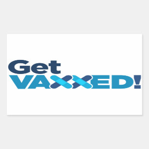 Sticker Rectangulaire obtenir un aimant vacciné