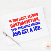 Sticker Rectangulaire Obtenir Un Travail (Enveloppe)