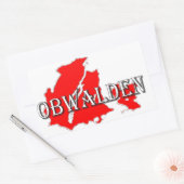 Sticker Rectangulaire Obwalden (Enveloppe)