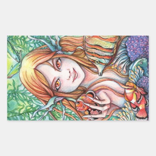 Sticker Rectangulaire Ocean Breeze (Devant)