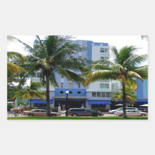Sticker Rectangulaire Ocean Drive