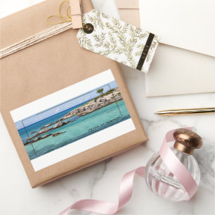 Sticker Rectangulaire Océan paisible des Bermudes