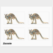 Sticker Rectangulaire Ochre Dusted (Feuille)