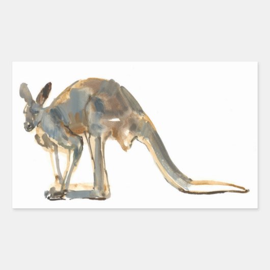 Sticker Rectangulaire Ochre Dusted (Devant)