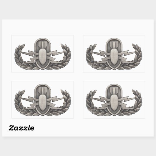 STICKER RECTANGULAIRE OEIL (Feuille)