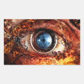 Sticker Rectangulaire OEil caméra Steampunk (Devant)