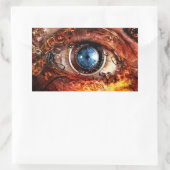 Sticker Rectangulaire Œil de caméra Steampunk (Sac)