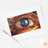Sticker Rectangulaire Œil de caméra Steampunk (Enveloppe)