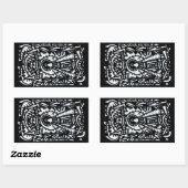 Sticker Rectangulaire OEil. par Brian Benson (Feuille)