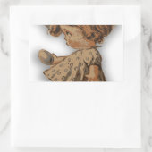 Sticker Rectangulaire oeuf de pâques antique (Sac)