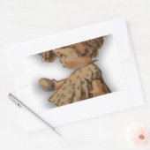 Sticker Rectangulaire oeuf de pâques antique (Enveloppe)