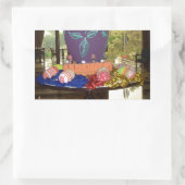 Sticker Rectangulaire OEufs de Pâques décorés (Sac)