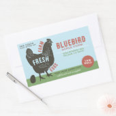 Sticker Rectangulaire Oeufs frais de ferme (Enveloppe)