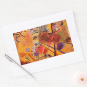 Sticker Rectangulaire Oeuvre Abstraite de Kandinsky (Enveloppe)