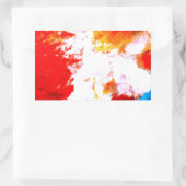 Sticker Rectangulaire Oeuvre artistique créative Abstraite (Sac)