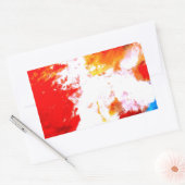 Sticker Rectangulaire Oeuvre artistique créative Abstraite (Enveloppe)