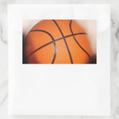 Sticker Rectangulaire Oeuvre de basket-ball (Sac)