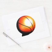 Sticker Rectangulaire Oeuvre de basket-ball (Enveloppe)