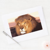 Sticker Rectangulaire OEuvre de Lion (Enveloppe)