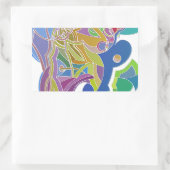 Sticker Rectangulaire Oeuvre Whimsical (Sac)