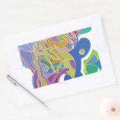 Sticker Rectangulaire Oeuvre Whimsical (Enveloppe)