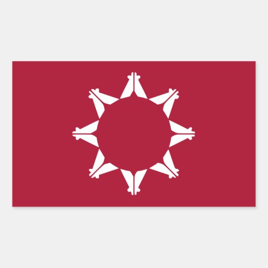 Sticker Rectangulaire Oglala Sioux (Devant)