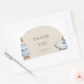 Sticker Rectangulaire Oh Baby BohoBoden Blocs Et Jouets Merci (Enveloppe)