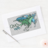 Sticker Rectangulaire Oh mon Dieu ! (Enveloppe)