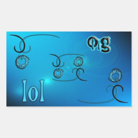 Sticker Rectangulaire Oh mon Dieu ! (Devant)