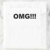 Sticker Rectangulaire Oh mon Dieu ! ! ! (Sac)