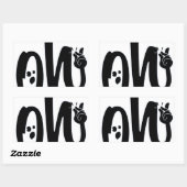Sticker Rectangulaire Oh, Snap ! (Feuille)