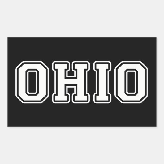 Sticker Rectangulaire Ohio (Devant)