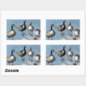 Sticker Rectangulaire Oies du Canada amicales 2012 (Feuille)