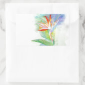 Sticker Rectangulaire Oiseau du Paradis (Sac)