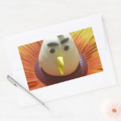 Sticker Rectangulaire Oiseau sculpté en Tournesol Imprimer (Enveloppe)