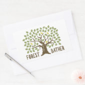 Sticker Rectangulaire Oiseaux de brume forestier (Enveloppe)