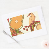 Sticker Rectangulaire Oiseaux Fantaisistes (Enveloppe)
