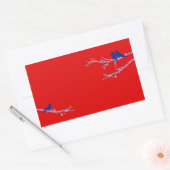 Sticker Rectangulaire oiseaux moisis (Enveloppe)