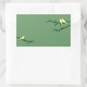 Sticker Rectangulaire oiseaux moisis (Sac)