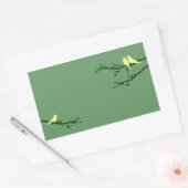 Sticker Rectangulaire oiseaux moisis (Enveloppe)