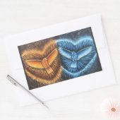 Sticker Rectangulaire Oiseaux volant ensemble- (Enveloppe)