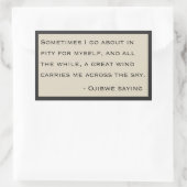 Sticker Rectangulaire Ojibwe dit - Les Sopranos (Sac)