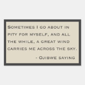 Sticker Rectangulaire Ojibwe dit - Les Sopranos (Devant)