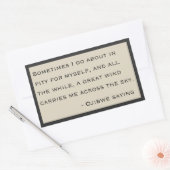 Sticker Rectangulaire Ojibwe dit - Les Sopranos (Enveloppe)