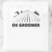 Sticker Rectangulaire Ok Groomer Skiing (Sac)