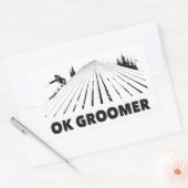 Sticker Rectangulaire Ok Groomer Skiing (Enveloppe)