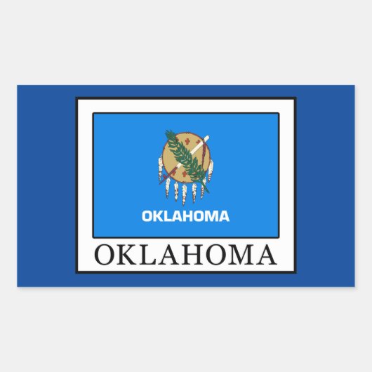 Sticker Rectangulaire Oklahoma (Devant)