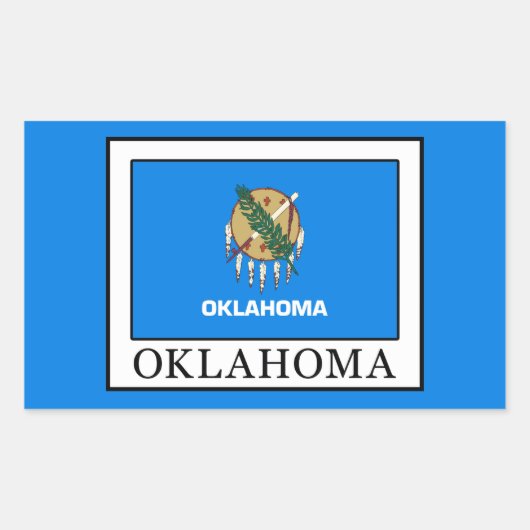 Sticker Rectangulaire Oklahoma (Devant)