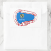 Sticker Rectangulaire Oklahoma Escalade Carabiner (Sac)